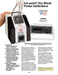 Thumbnail of document Data Sheet - CL900 Built-In 5 Port Well Hot Point Dry Block Probe Calibrator